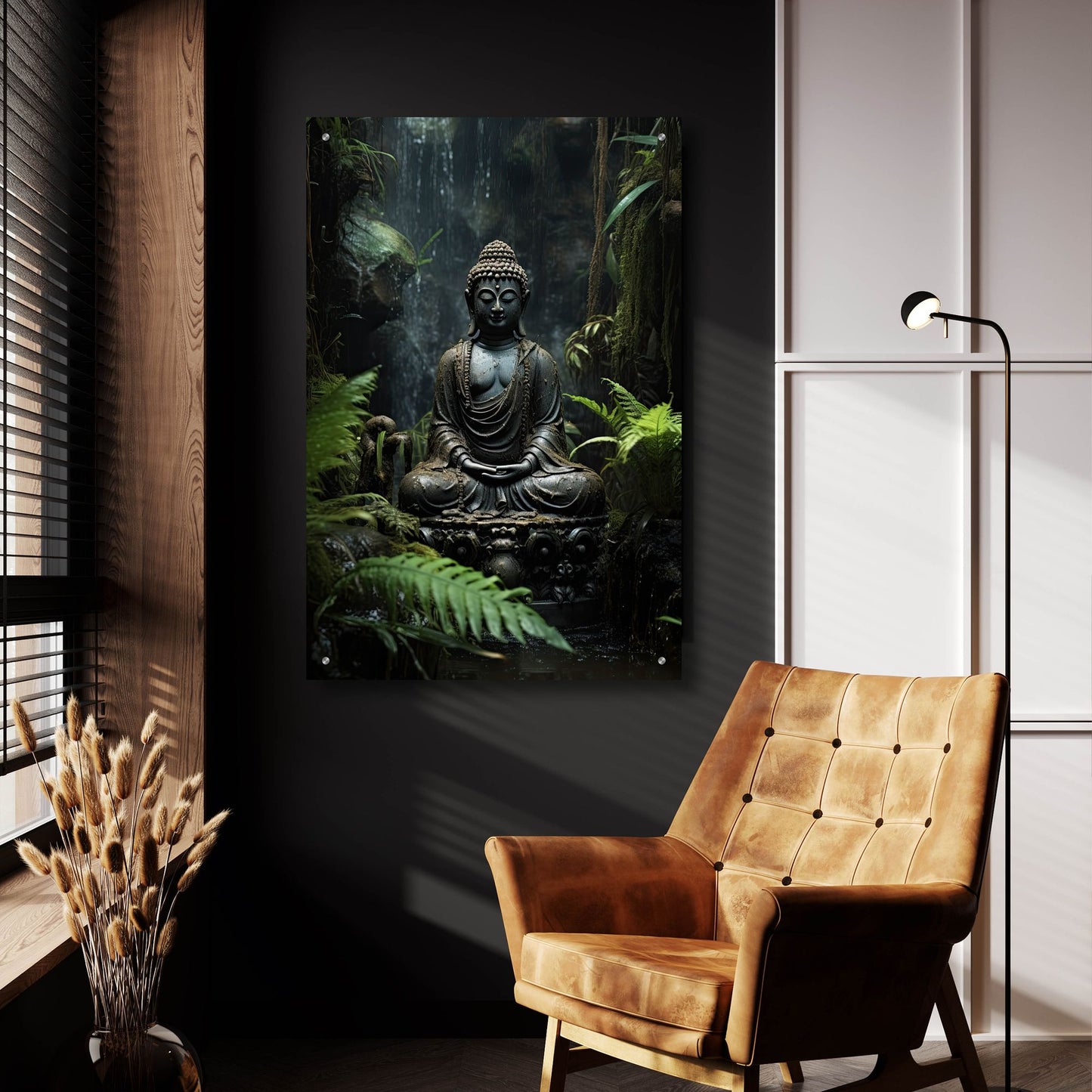 Epic Art 'Buddha 3' by Cameron Gray, Acrylic Glass Wall Art,24x36