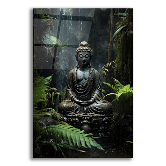 Epic Art 'Buddha 3' by Cameron Gray, Acrylic Glass Wall Art