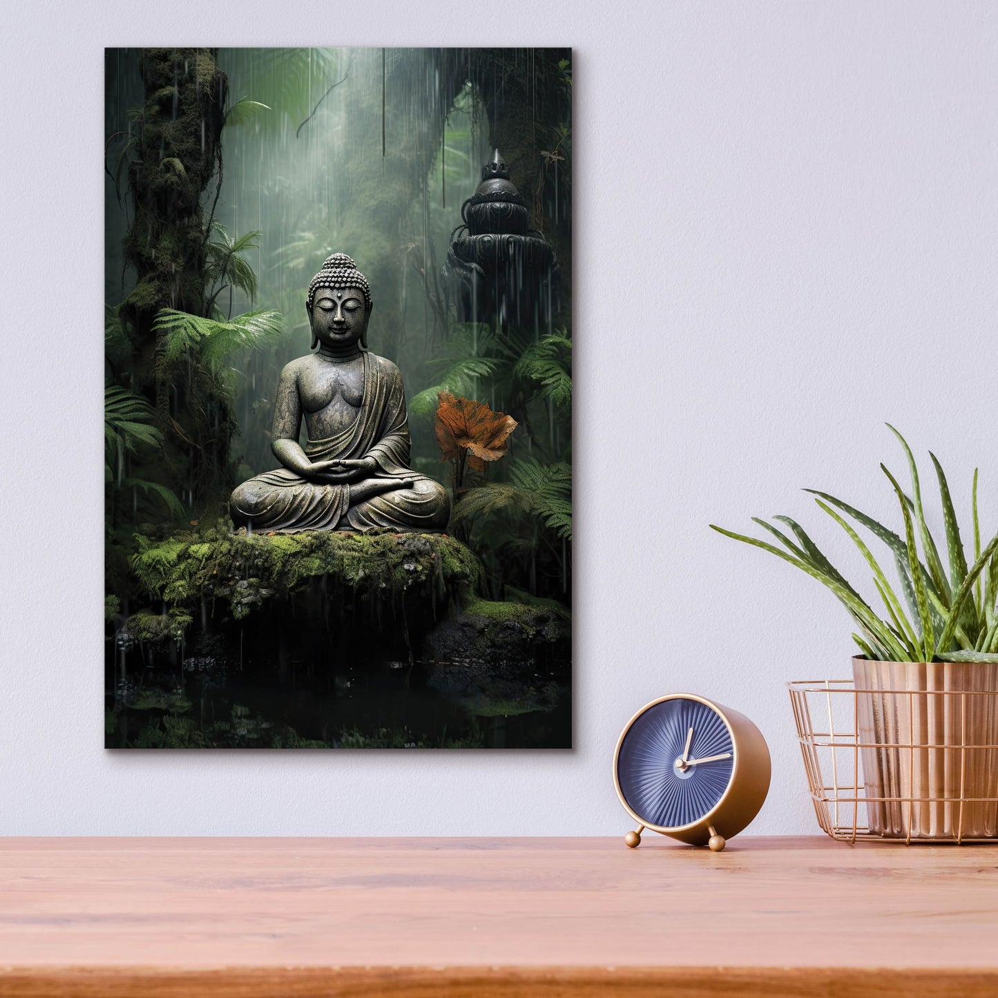 Epic Art 'Buddha 4' by Cameron Gray, Acrylic Glass Wall Art,12x16