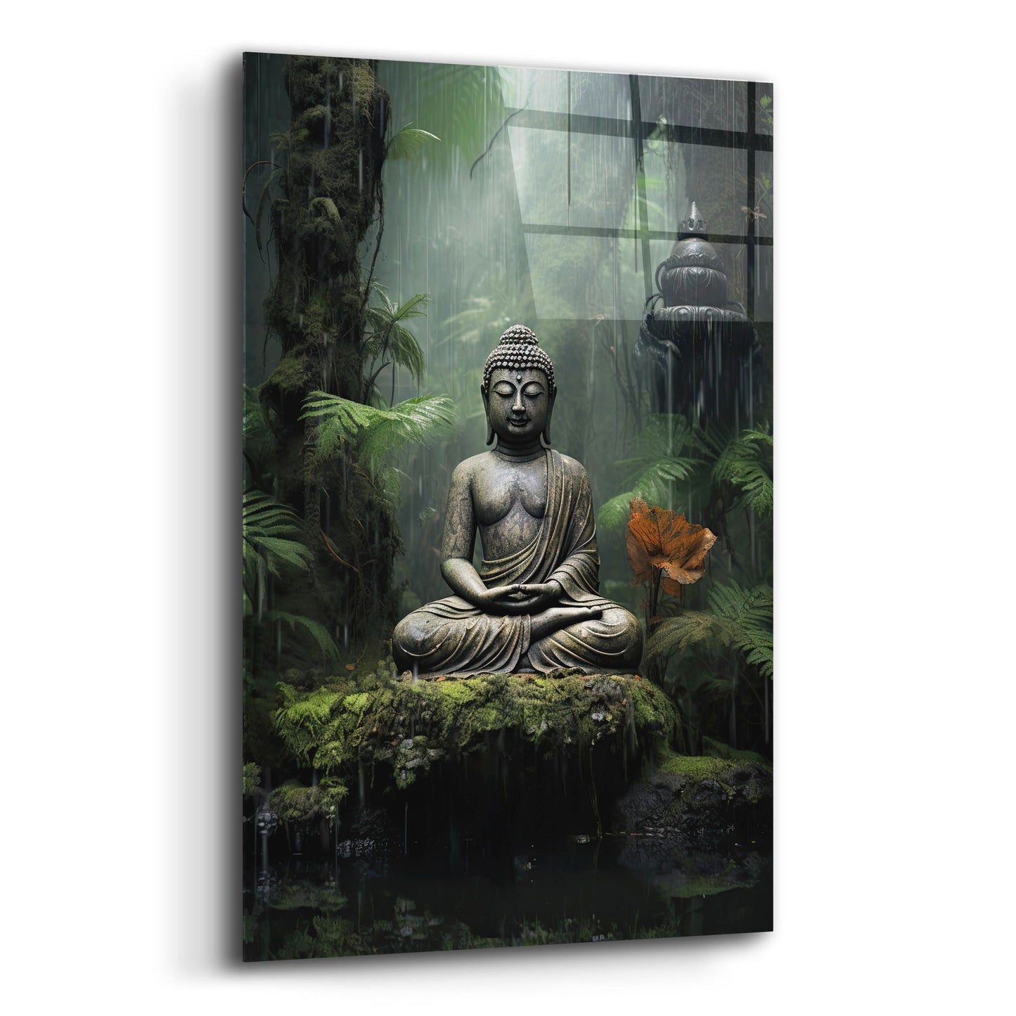 Epic Art 'Buddha 4' by Cameron Gray, Acrylic Glass Wall Art,16x24