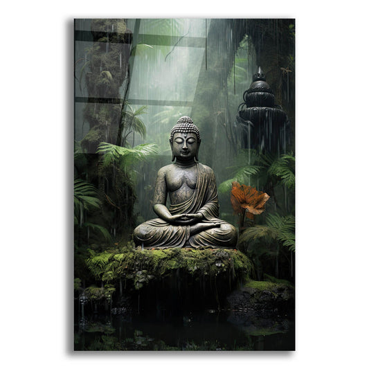 Epic Art 'Buddha 4' by Cameron Gray, Acrylic Glass Wall Art