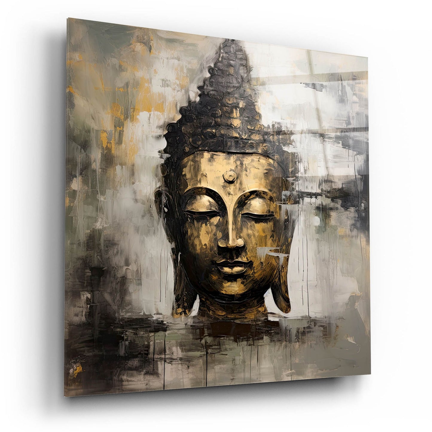 Epic Art 'Buddha 5' by Cameron Gray, Acrylic Glass Wall Art,12x12