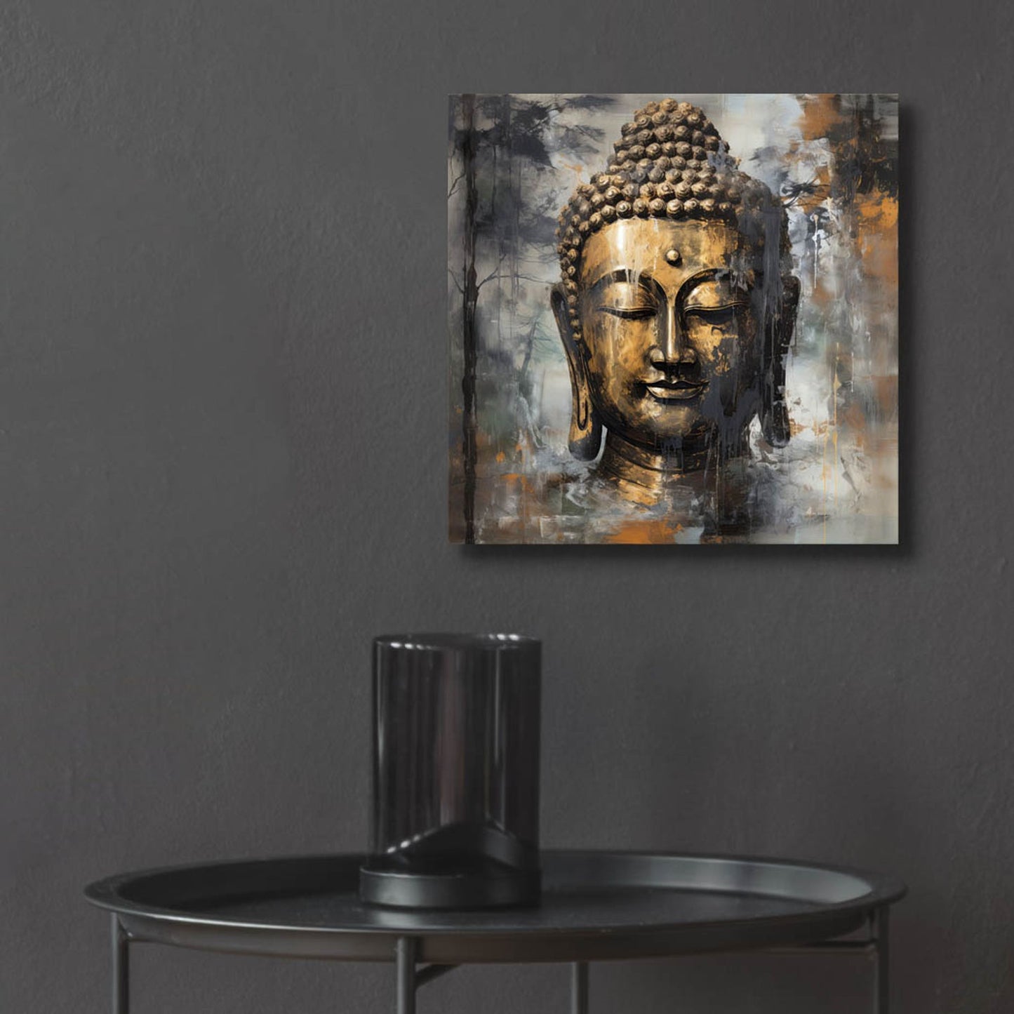 Epic Art 'Buddha 6' by Cameron Gray, Acrylic Glass Wall Art,12x12