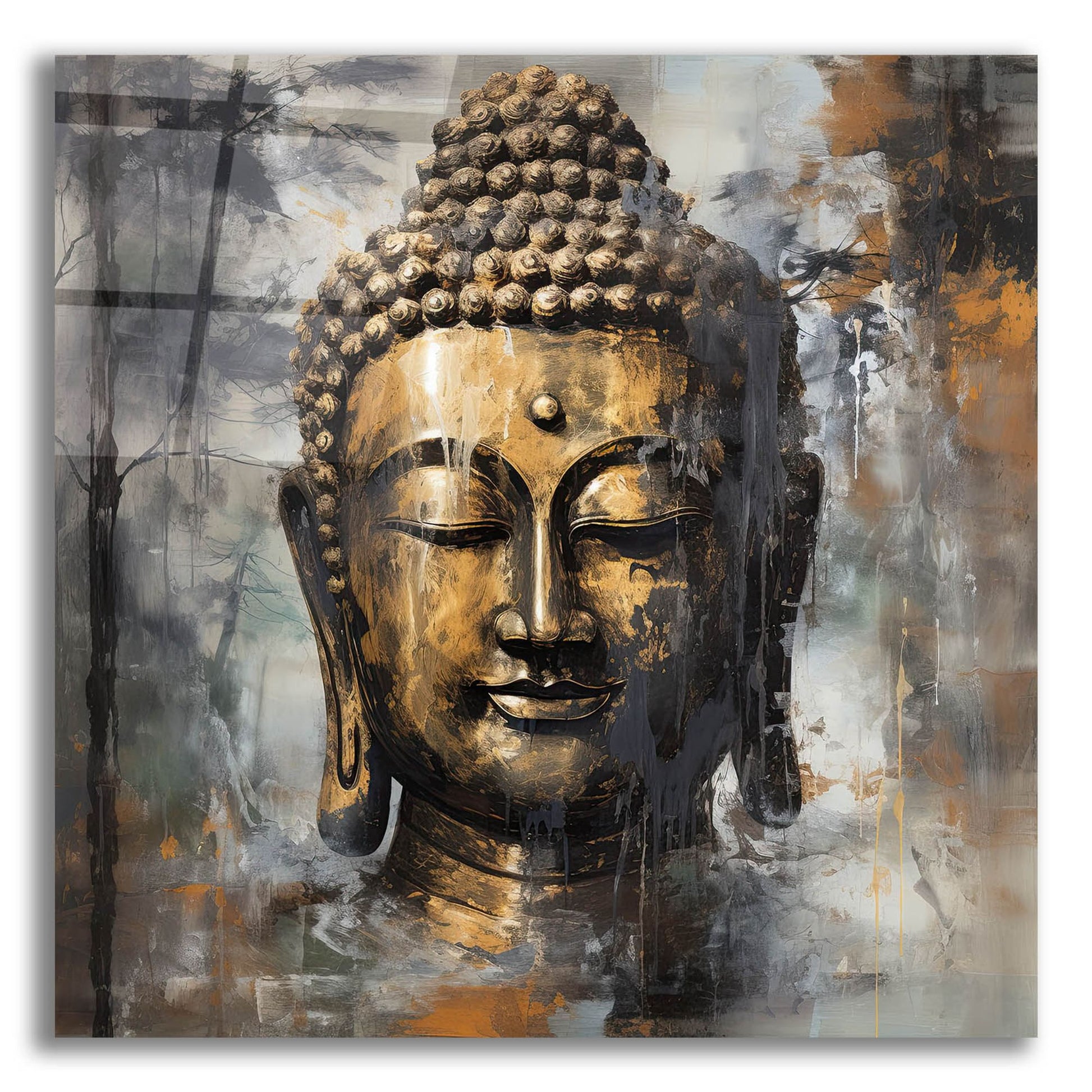 Epic Art 'Buddha 6' by Cameron Gray, Acrylic Glass Wall Art