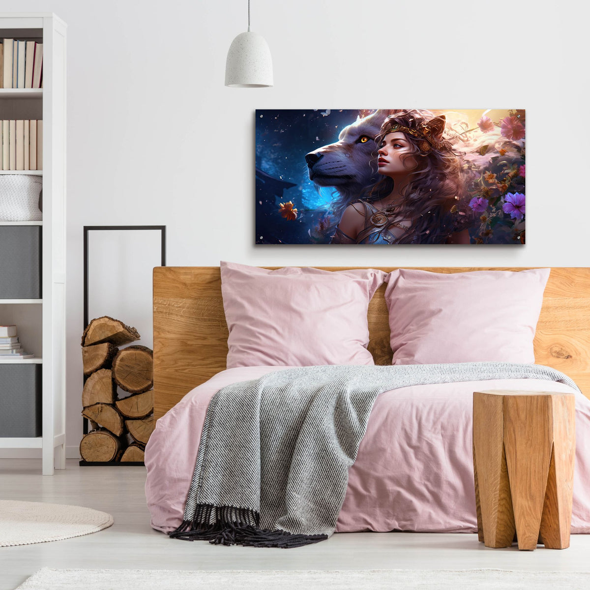 Epic Art 'Companion' by Cameron Gray, Acrylic Glass Wall Art,48x24