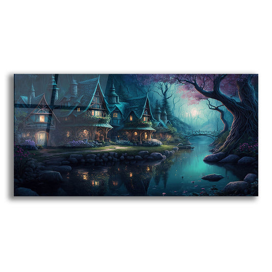 Epic Art 'Forest Village 2' by Cameron Gray, Acrylic Glass Wall Art