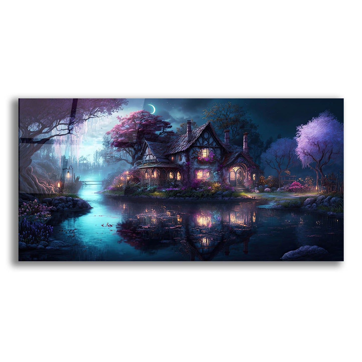 Epic Art 'Forest Village 3' by Cameron Gray, Acrylic Glass Wall Art