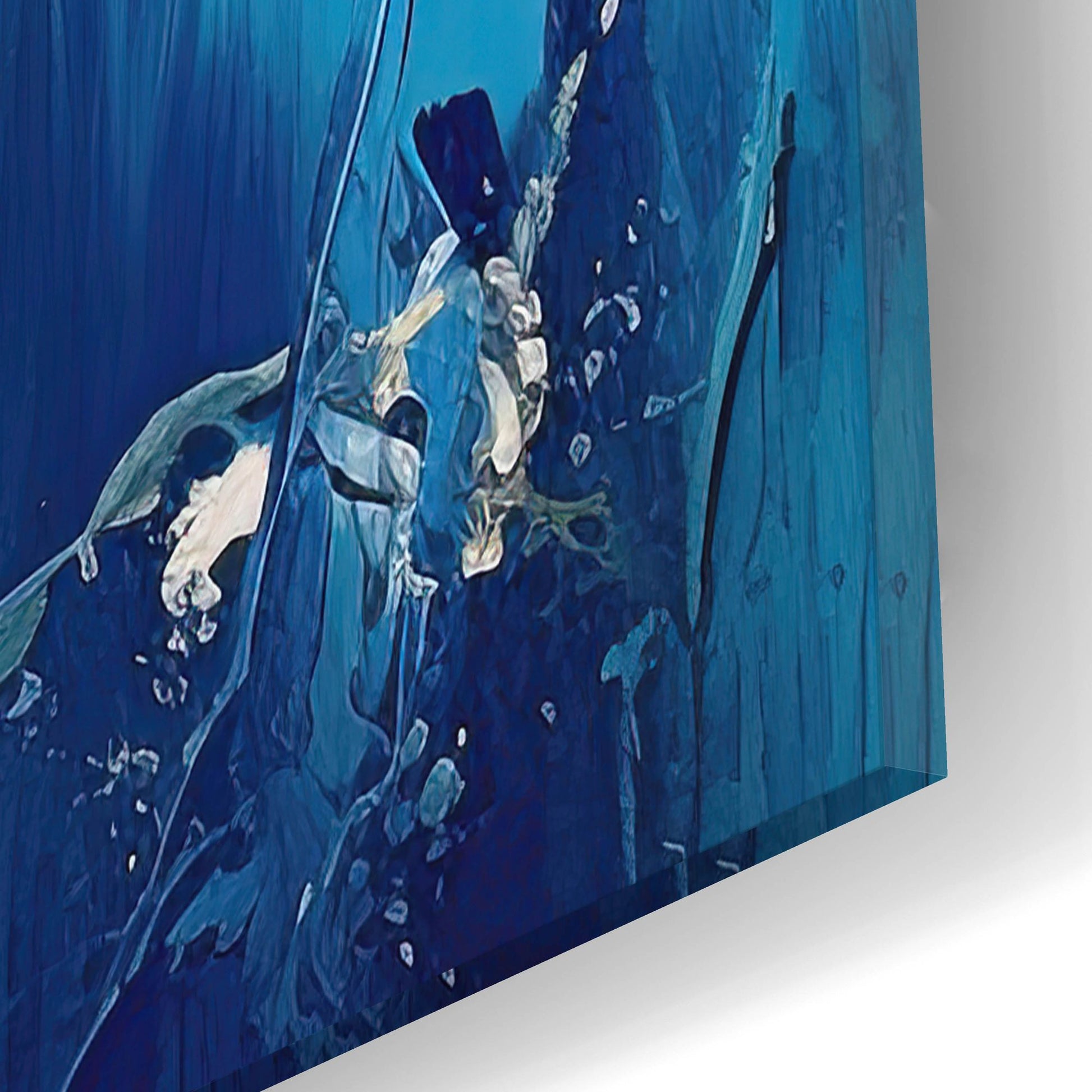 Epic Art 'Ocean Coastline 1 of 4' by Cameron Gray, Acrylic Glass Wall Art,12x12