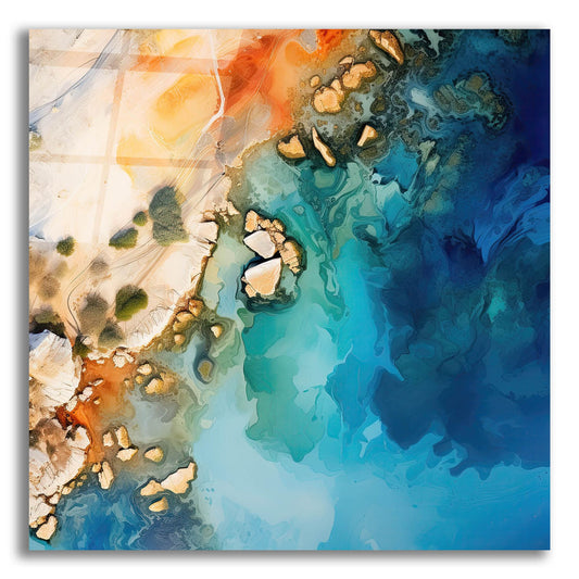 Epic Art 'Ocean Coastline 2 of 4' by Cameron Gray, Acrylic Glass Wall Art