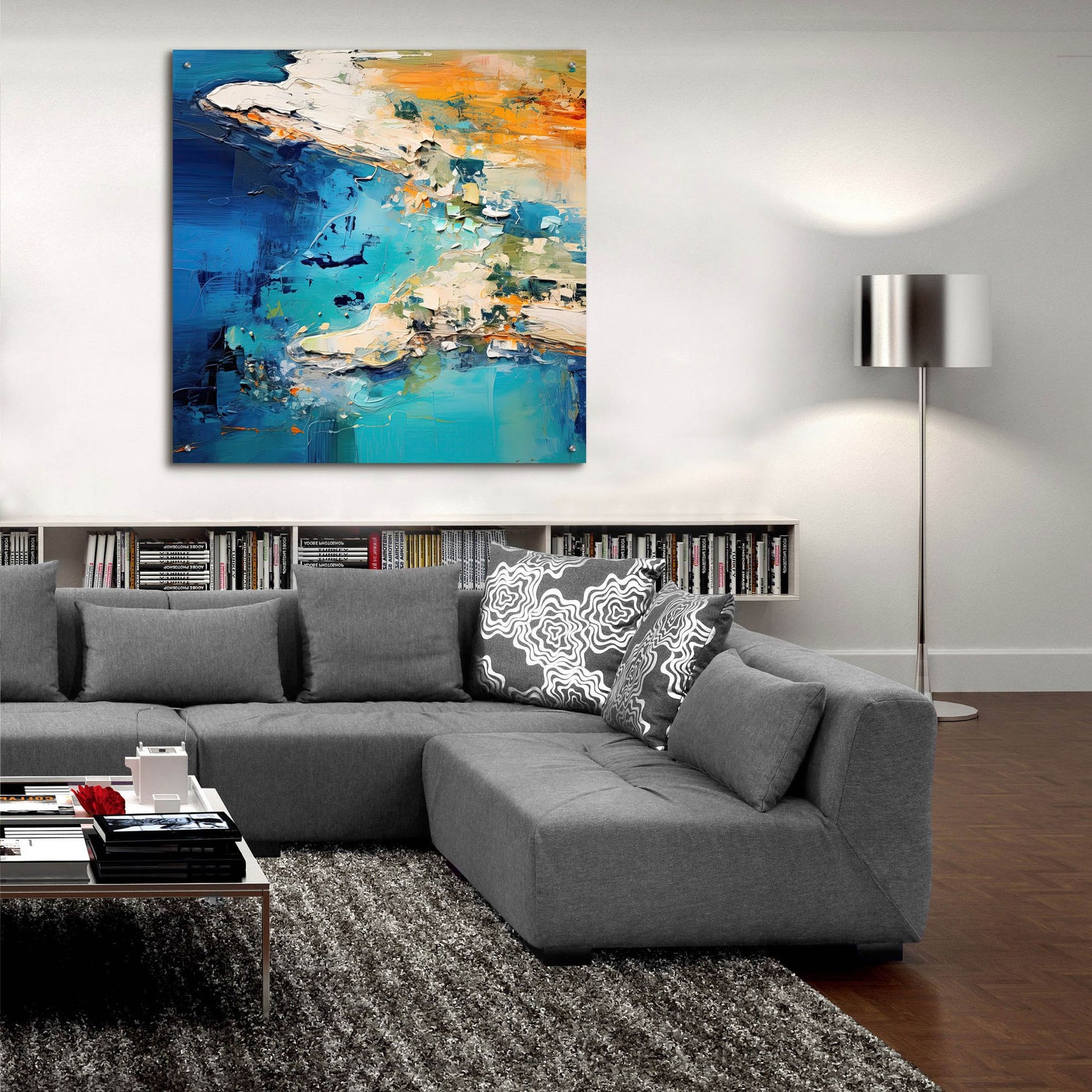 Epic Art 'Ocean Coastline 3 of 4' by Cameron Gray, Acrylic Glass Wall Art,36x36