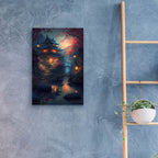 Epic Art 'Water Village' by Cameron Gray, Acrylic Glass Wall Art,16x24
