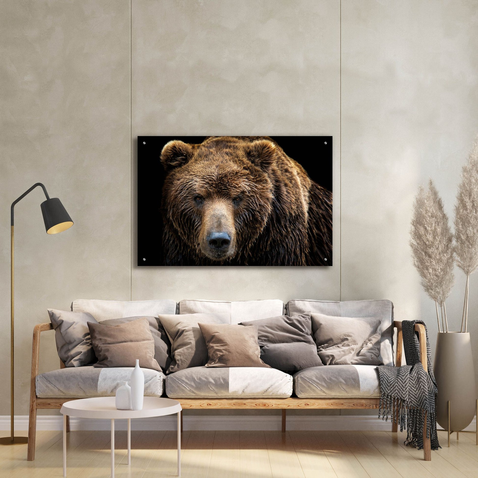 Epic Art 'Brown Bear' by Epic Portfolio, Acrylic Glass Wall Art,36x24