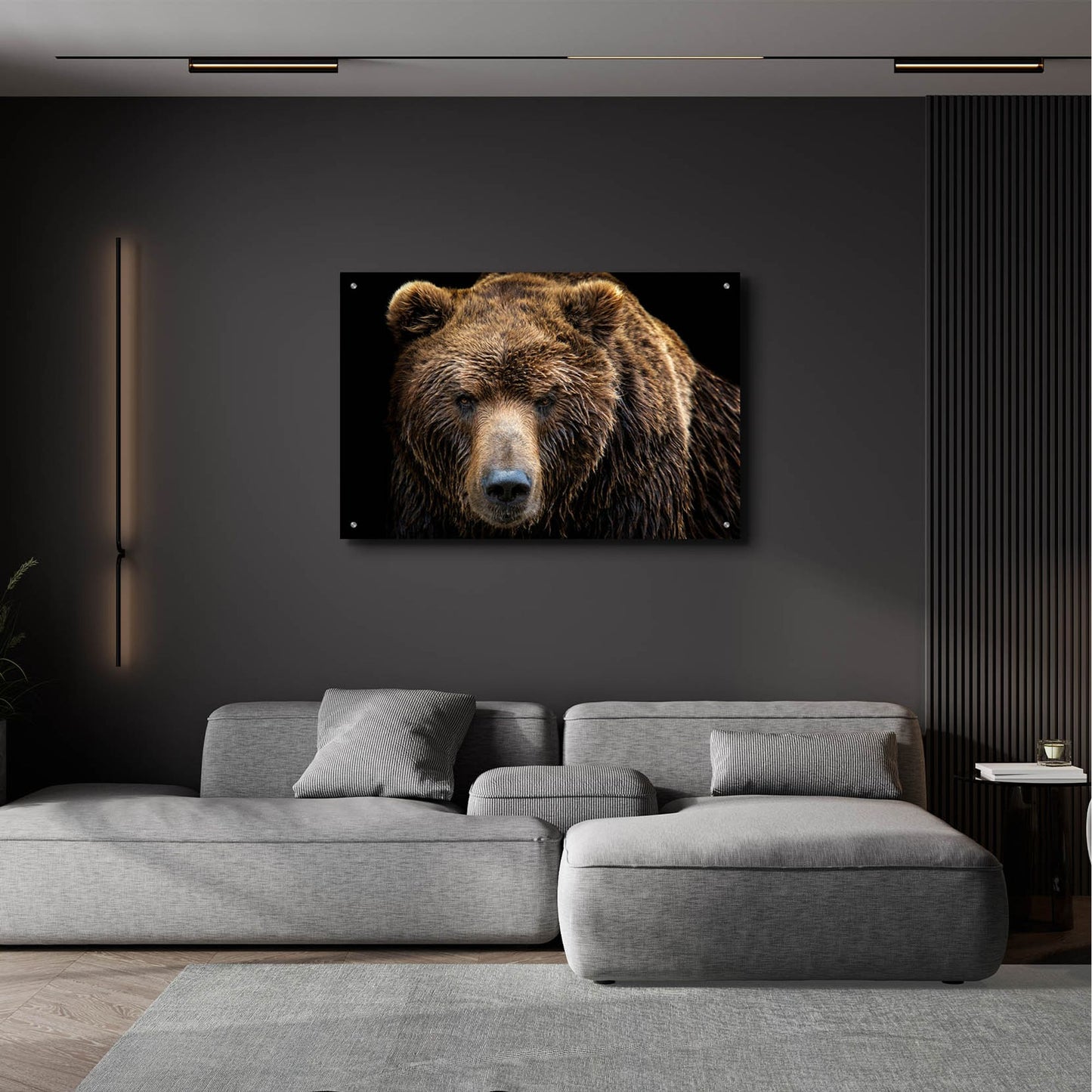 Epic Art 'Brown Bear' by Epic Portfolio, Acrylic Glass Wall Art,36x24