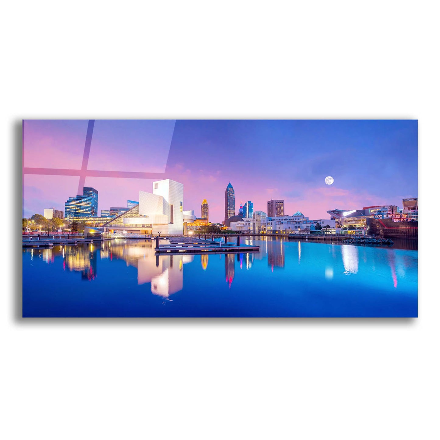 Epic Art 'Cleveland Skyline' by Epic Portfolio, Acrylic Glass Wall Art