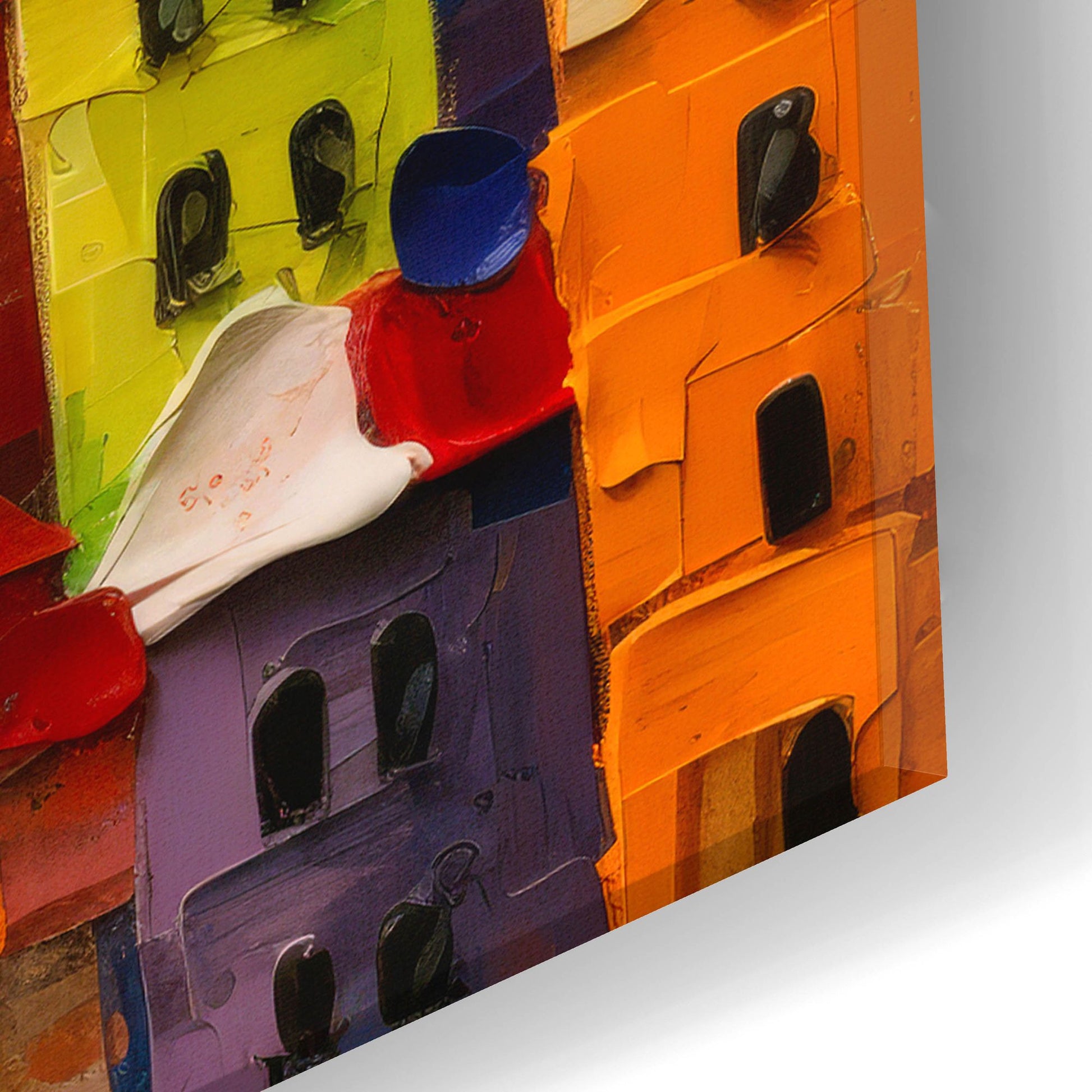 Epic Art 'Colorful City' by Epic Portfolio, Acrylic Glass Wall Art,24x12