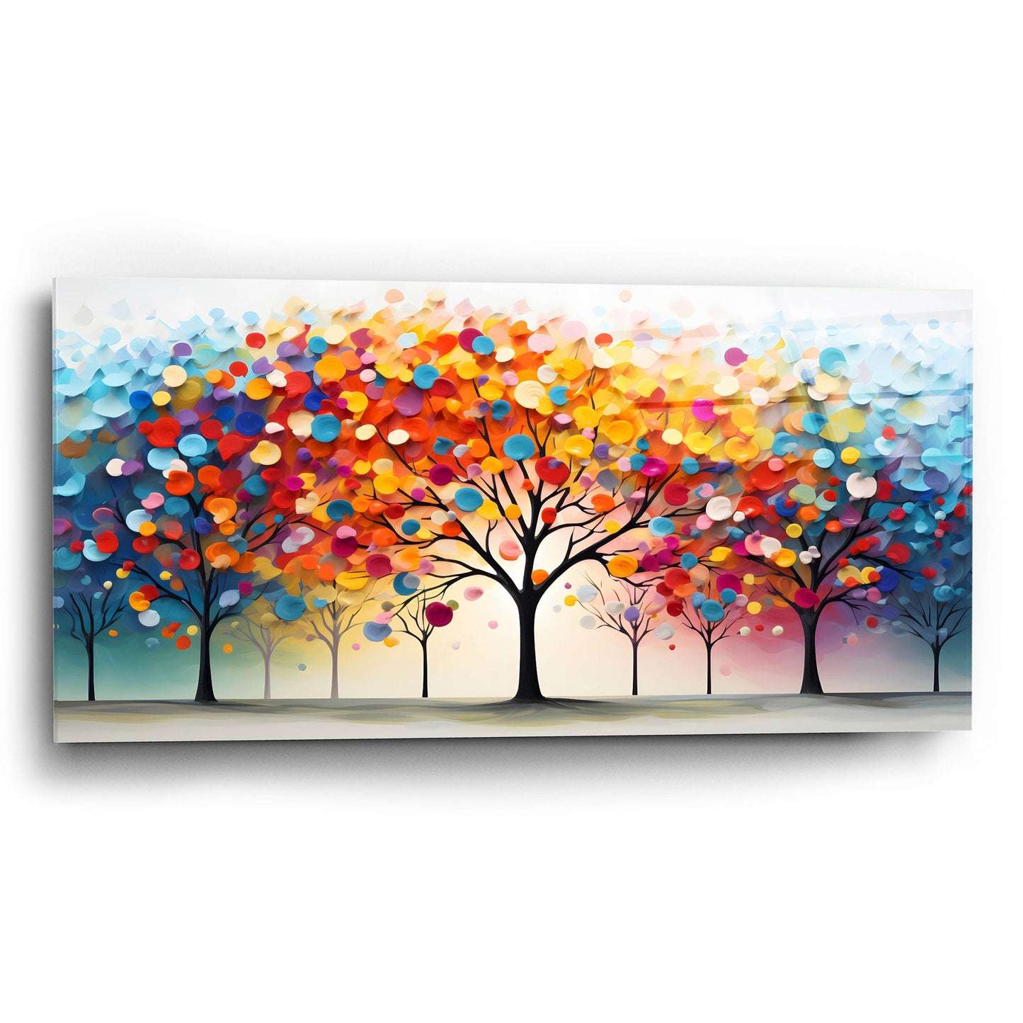 Epic Art 'Day in the Park' by Epic Portfolio, Acrylic Glass Wall Art,24x12