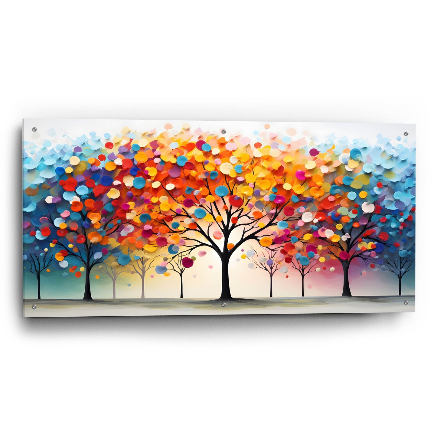 Epic Art 'Day in the Park' by Epic Portfolio, Acrylic Glass Wall Art,48x24