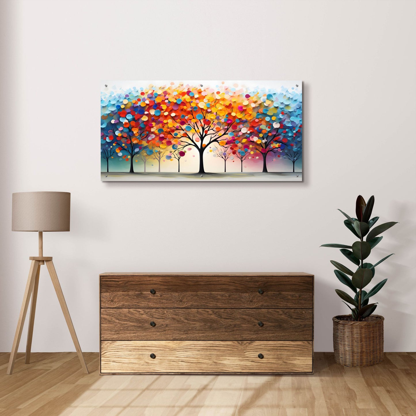 Epic Art 'Day in the Park' by Epic Portfolio, Acrylic Glass Wall Art,48x24