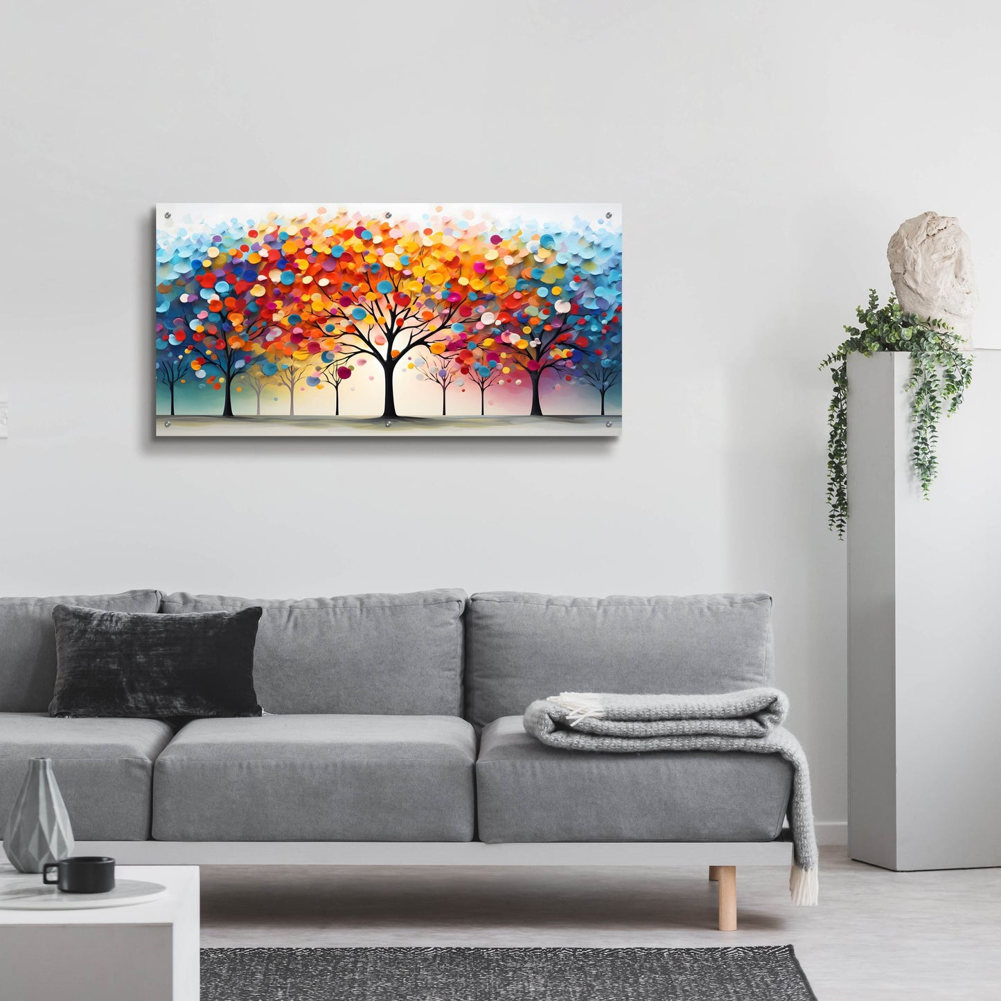 Epic Art 'Day in the Park' by Epic Portfolio, Acrylic Glass Wall Art,48x24