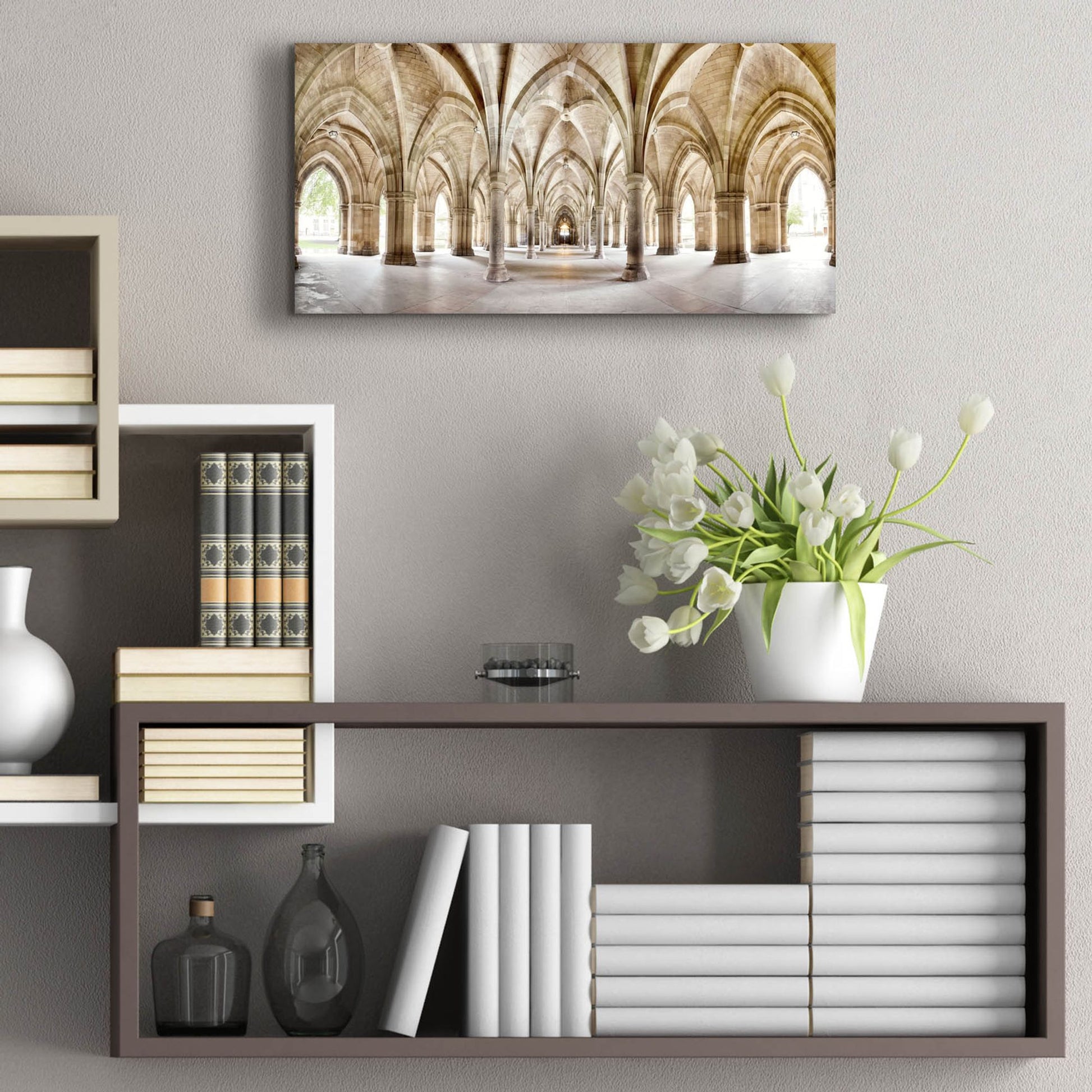 Epic Art 'Glasgow Cloisters' by Epic Portfolio, Acrylic Glass Wall Art,24x12