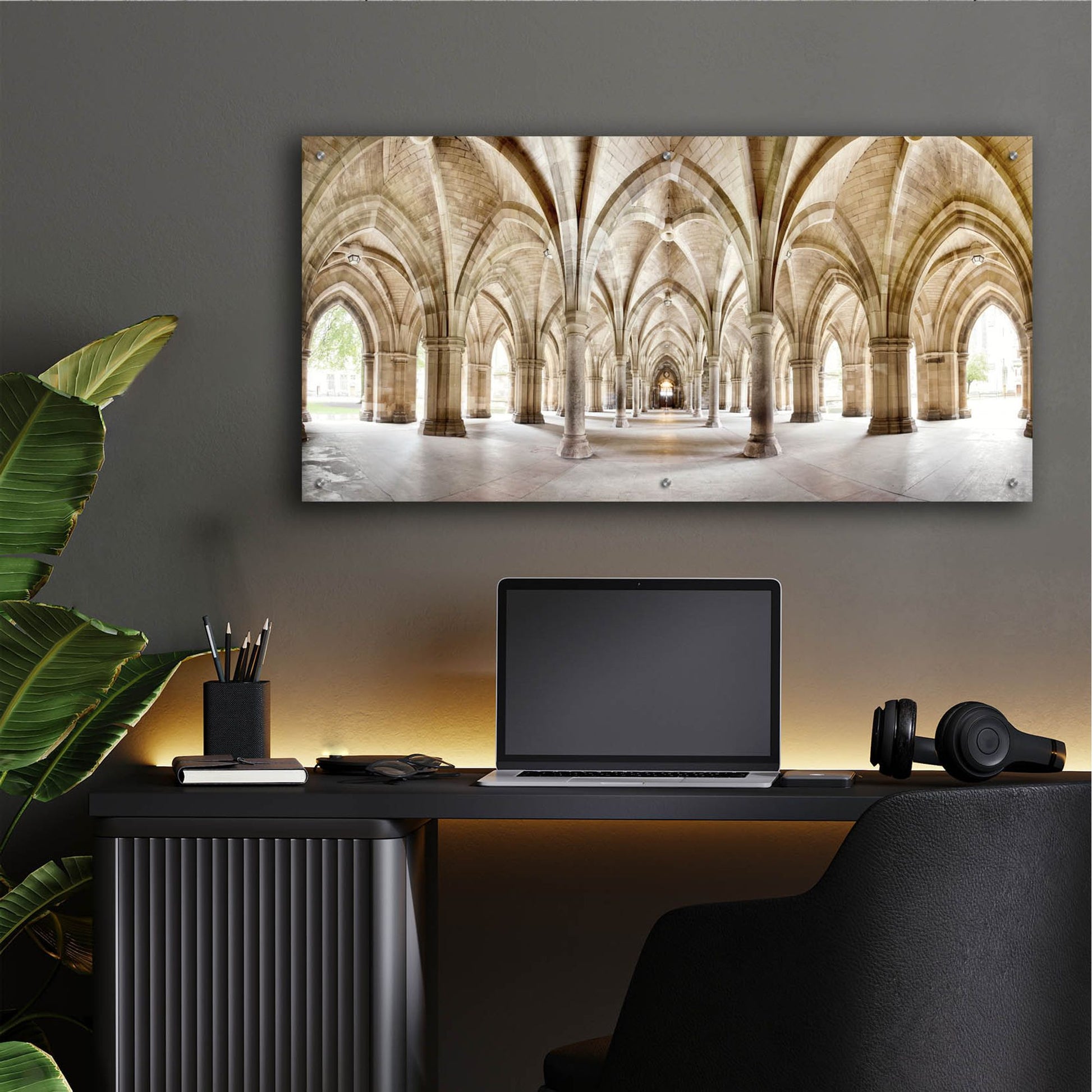 Epic Art 'Glasgow Cloisters' by Epic Portfolio, Acrylic Glass Wall Art,48x24