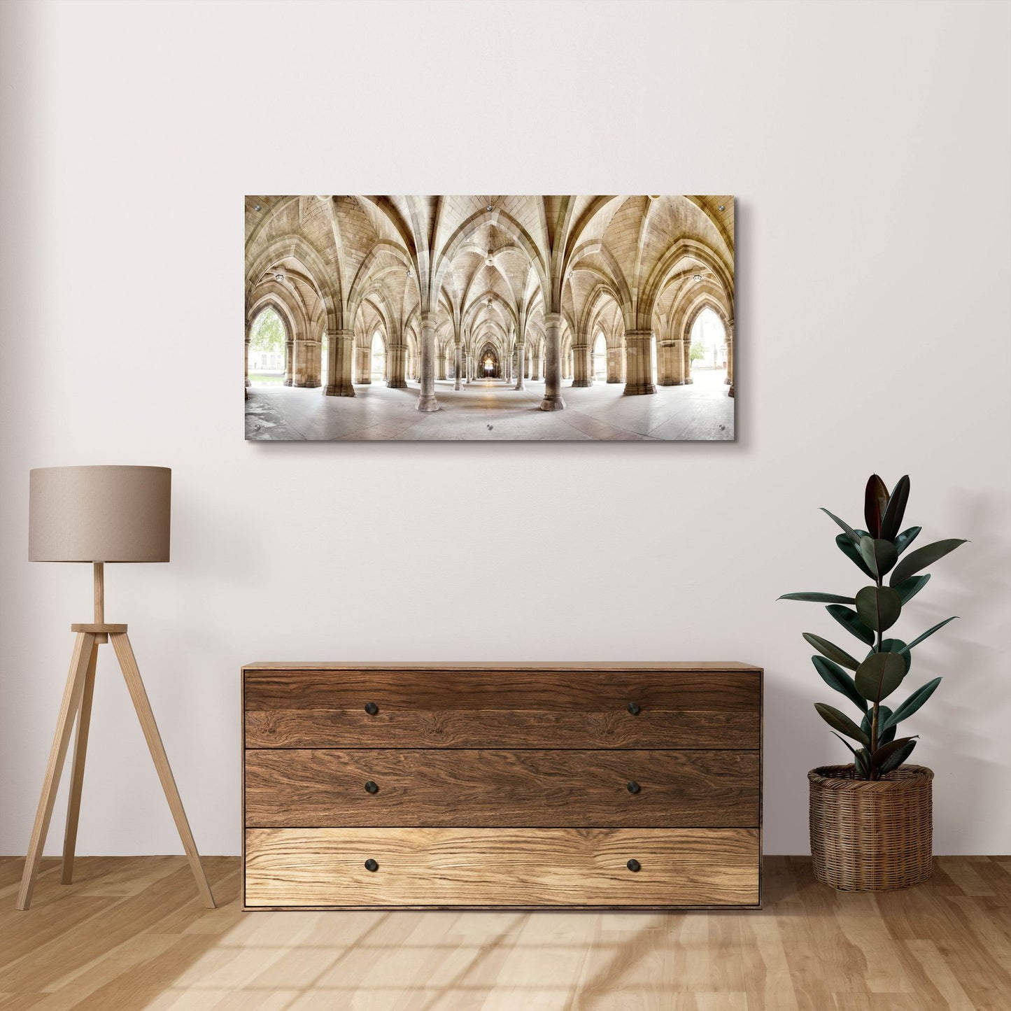 Epic Art 'Glasgow Cloisters' by Epic Portfolio, Acrylic Glass Wall Art,48x24