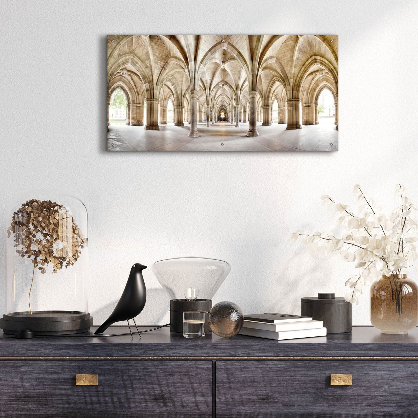 Epic Art 'Glasgow Cloisters' by Epic Portfolio, Acrylic Glass Wall Art,48x24