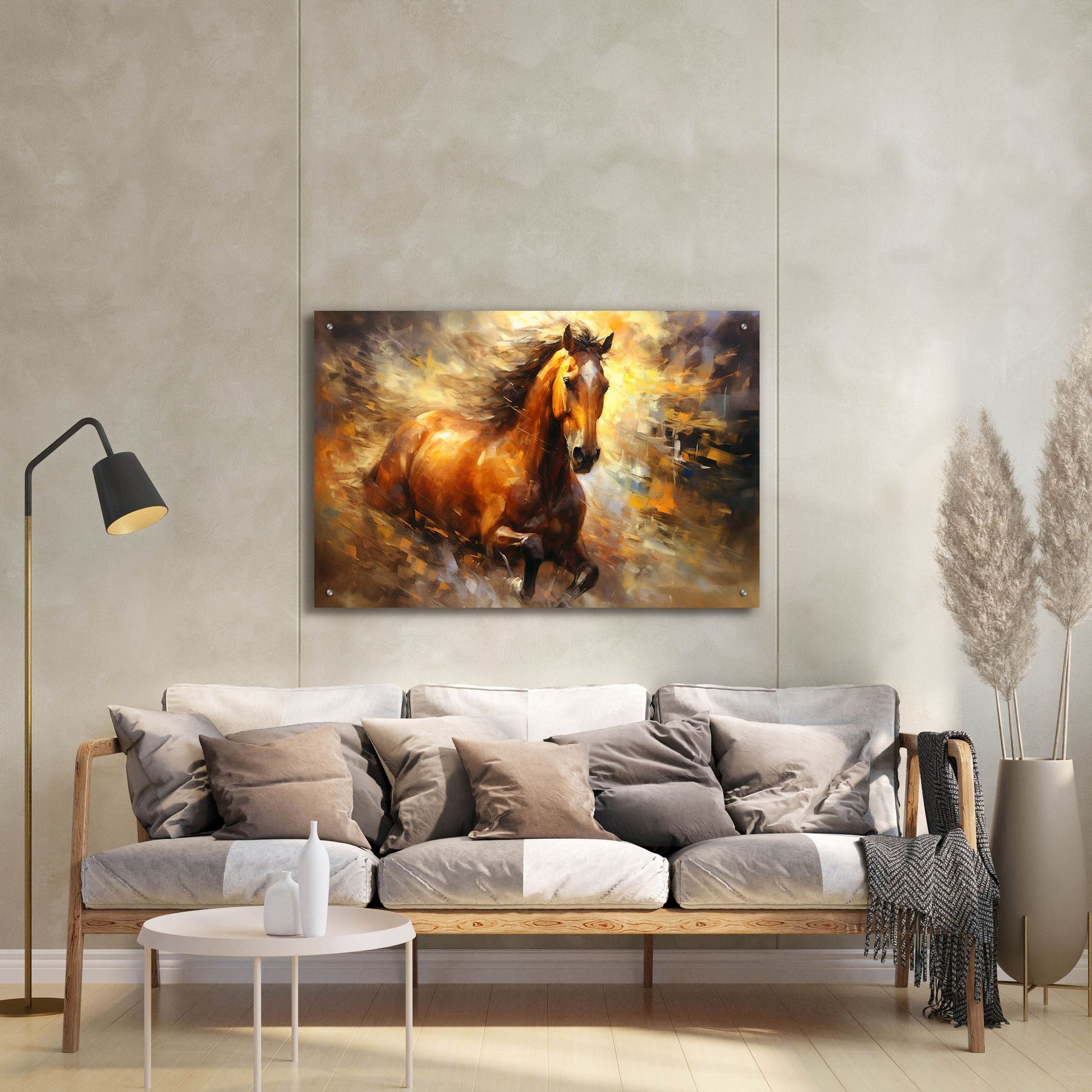 Epic Art 'Horse Race' by Epic Portfolio, Acrylic Glass Wall Art,36x24