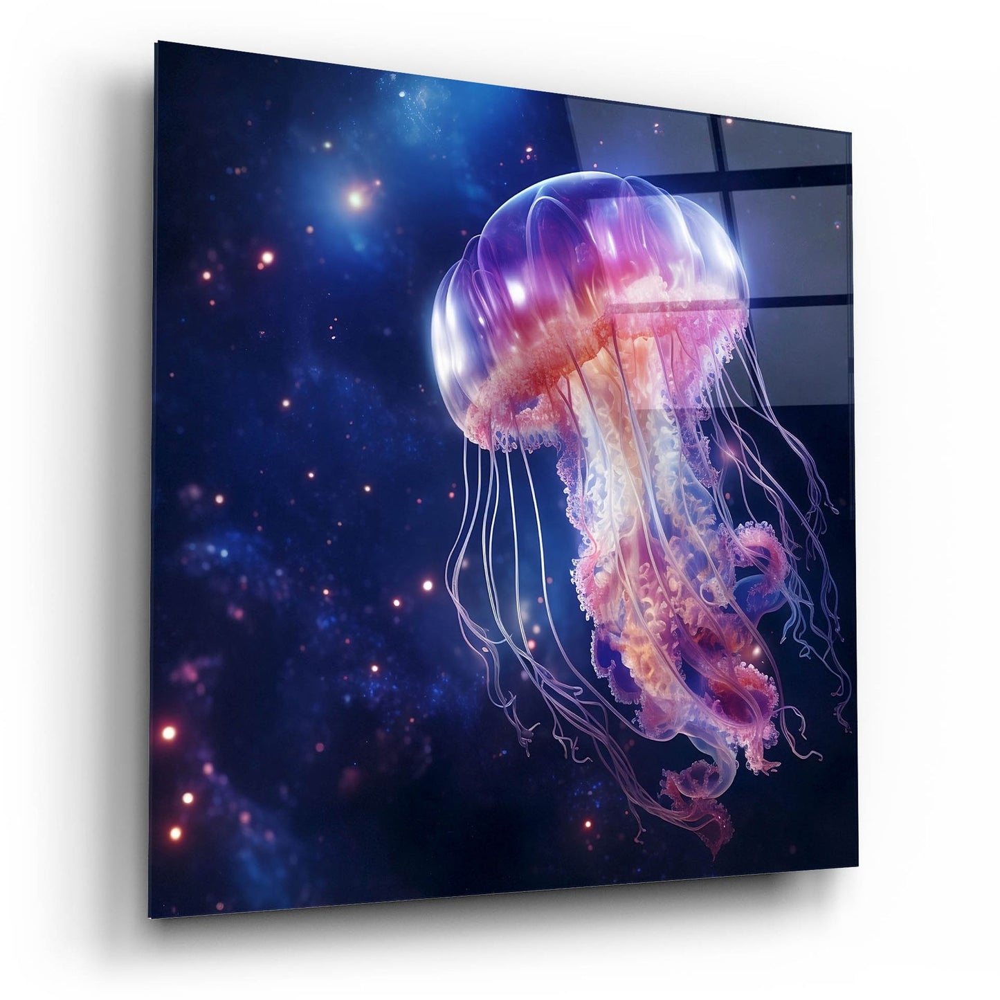 Epic Art 'Jelly Fish Giant' by Epic Portfolio, Acrylic Glass Wall Art,12x12