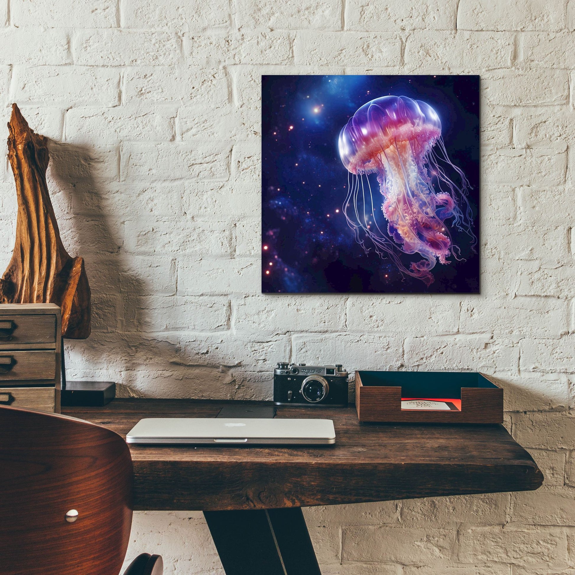 Epic Art 'Jelly Fish Giant' by Epic Portfolio, Acrylic Glass Wall Art,12x12