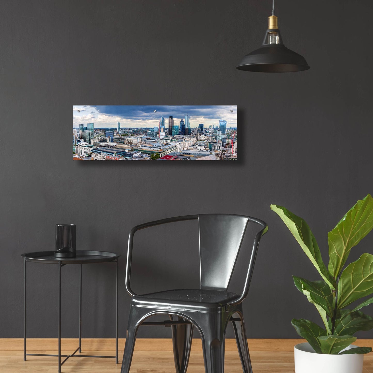 Epic Art 'London Panorama' by Epic Portfolio, Acrylic Glass Wall Art,36x12