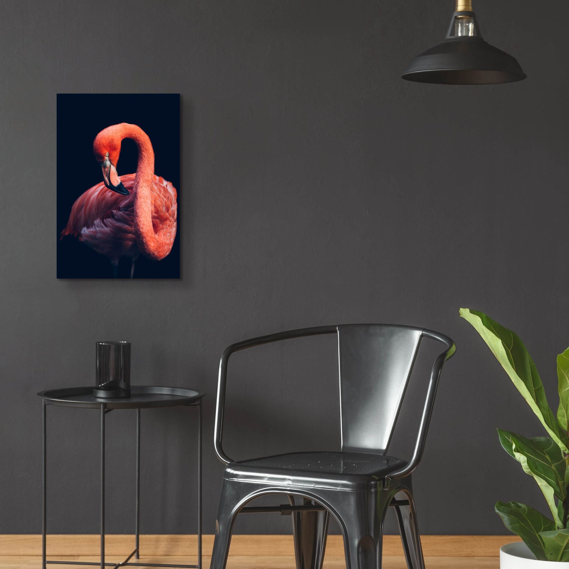 Epic Art 'Pink Flamingo' by Epic Portfolio, Acrylic Glass Wall Art,16x24