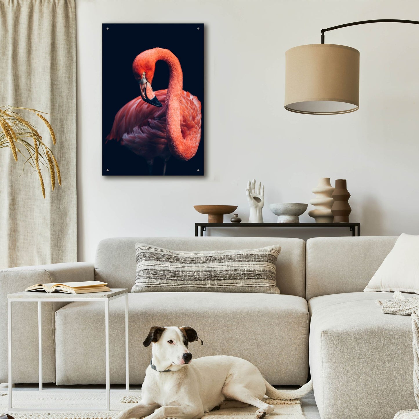 Epic Art 'Pink Flamingo' by Epic Portfolio, Acrylic Glass Wall Art,24x36