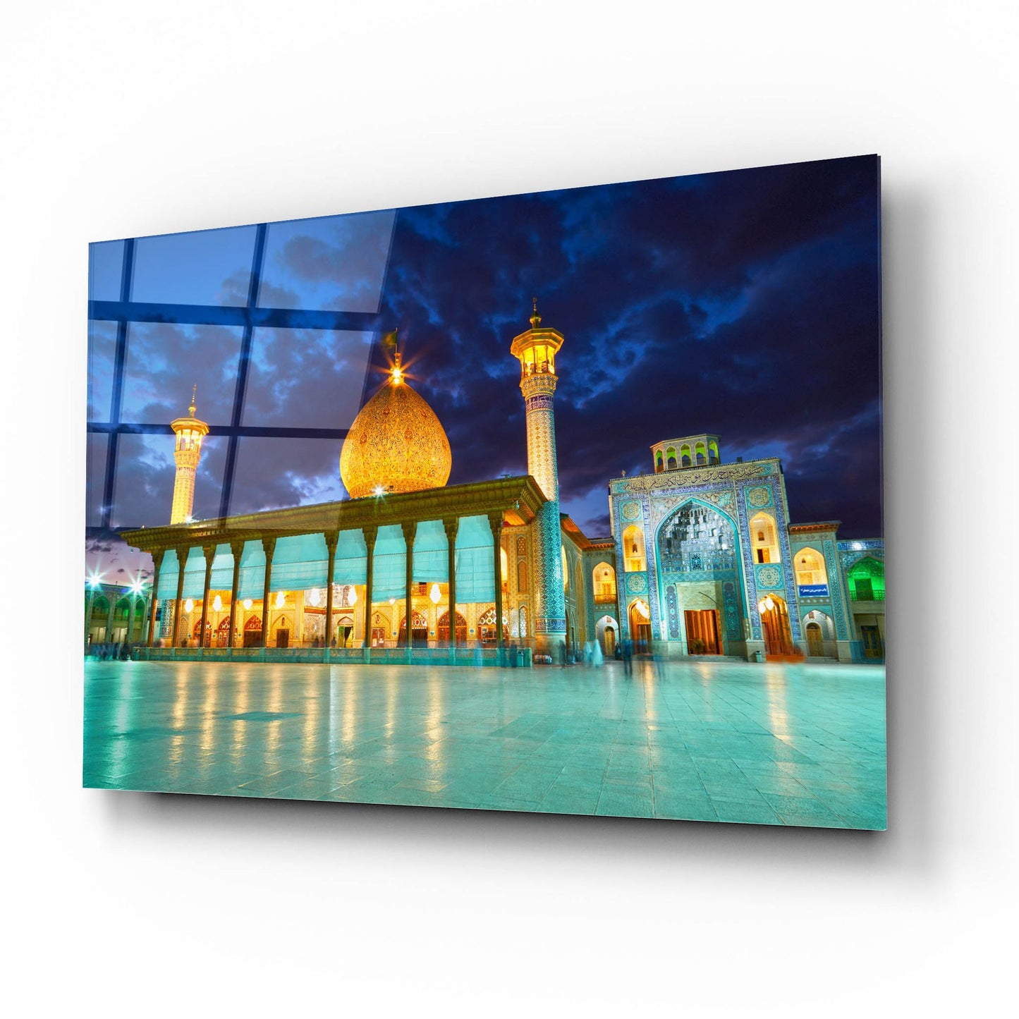 Epic Art 'Shah Cheragh Mosque Iran' by Epic Portfolio, Acrylic Glass Wall Art,16x12