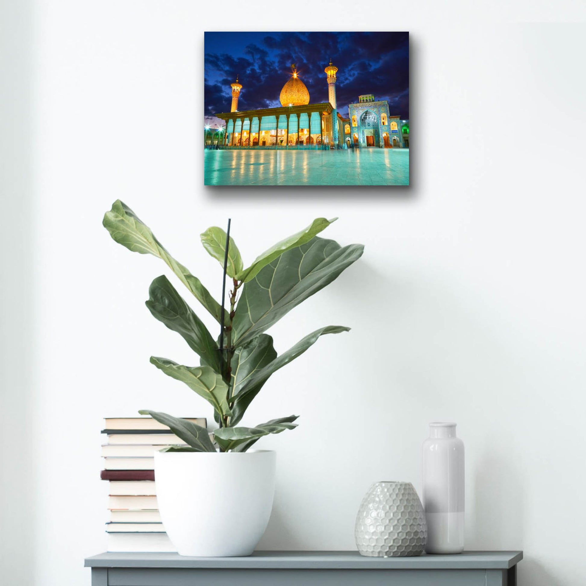 Epic Art 'Shah Cheragh Mosque Iran' by Epic Portfolio, Acrylic Glass Wall Art,16x12