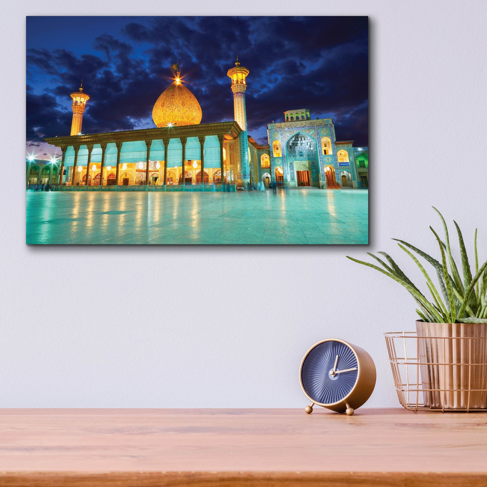 Epic Art 'Shah Cheragh Mosque Iran' by Epic Portfolio, Acrylic Glass Wall Art,16x12