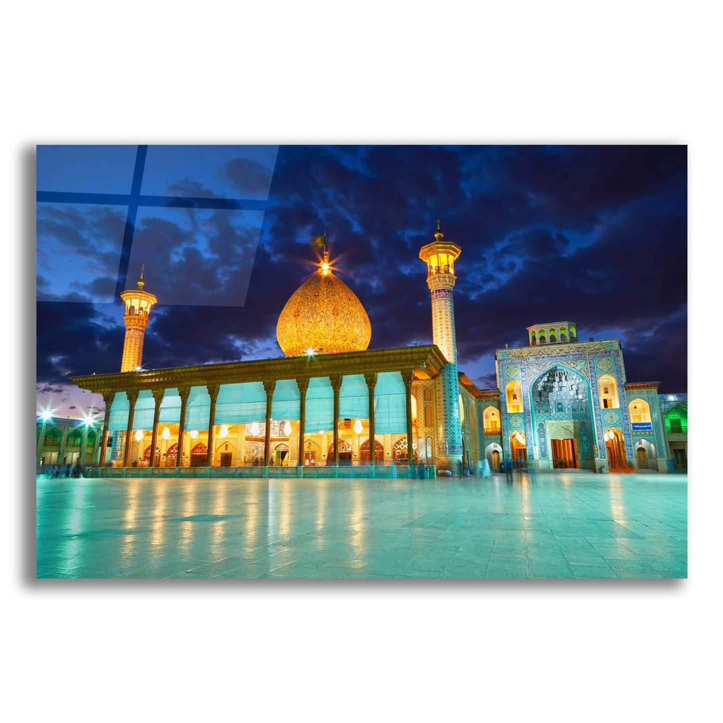 Epic Art 'Shah Cheragh Mosque Iran' by Epic Portfolio, Acrylic Glass Wall Art,24x16