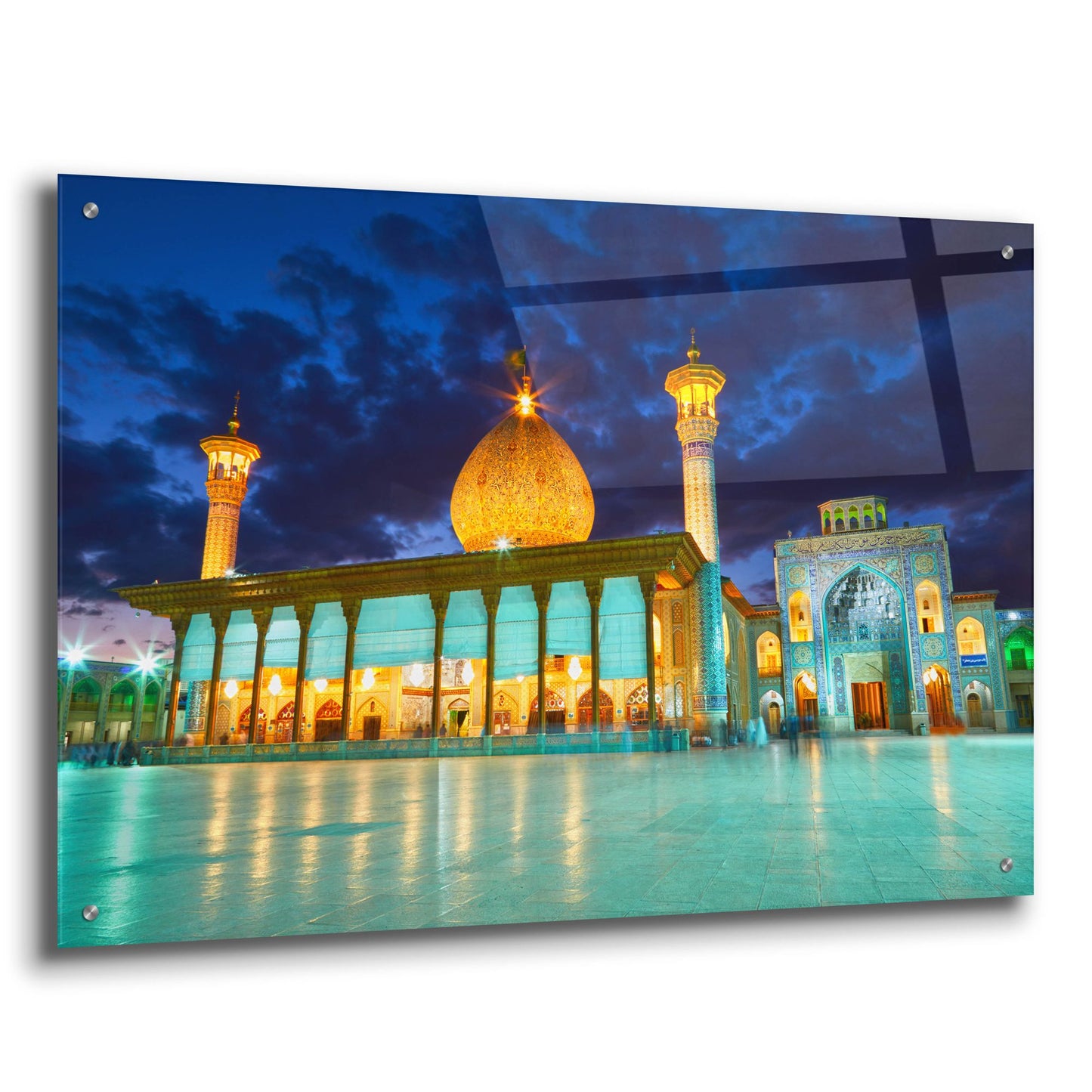 Epic Art 'Shah Cheragh Mosque Iran' by Epic Portfolio, Acrylic Glass Wall Art,36x24