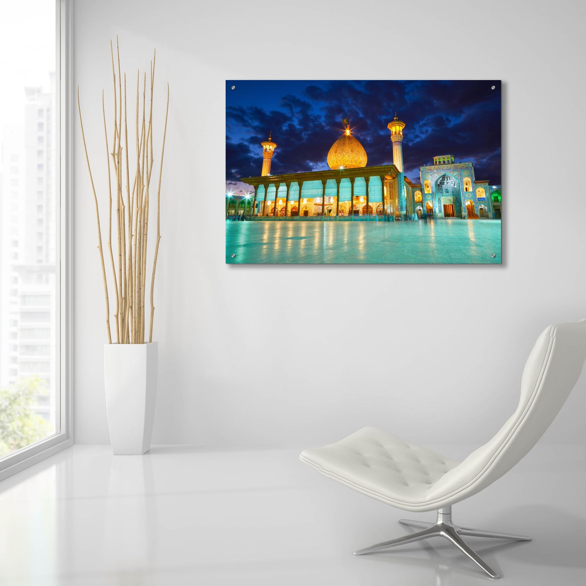 Epic Art 'Shah Cheragh Mosque Iran' by Epic Portfolio, Acrylic Glass Wall Art,36x24