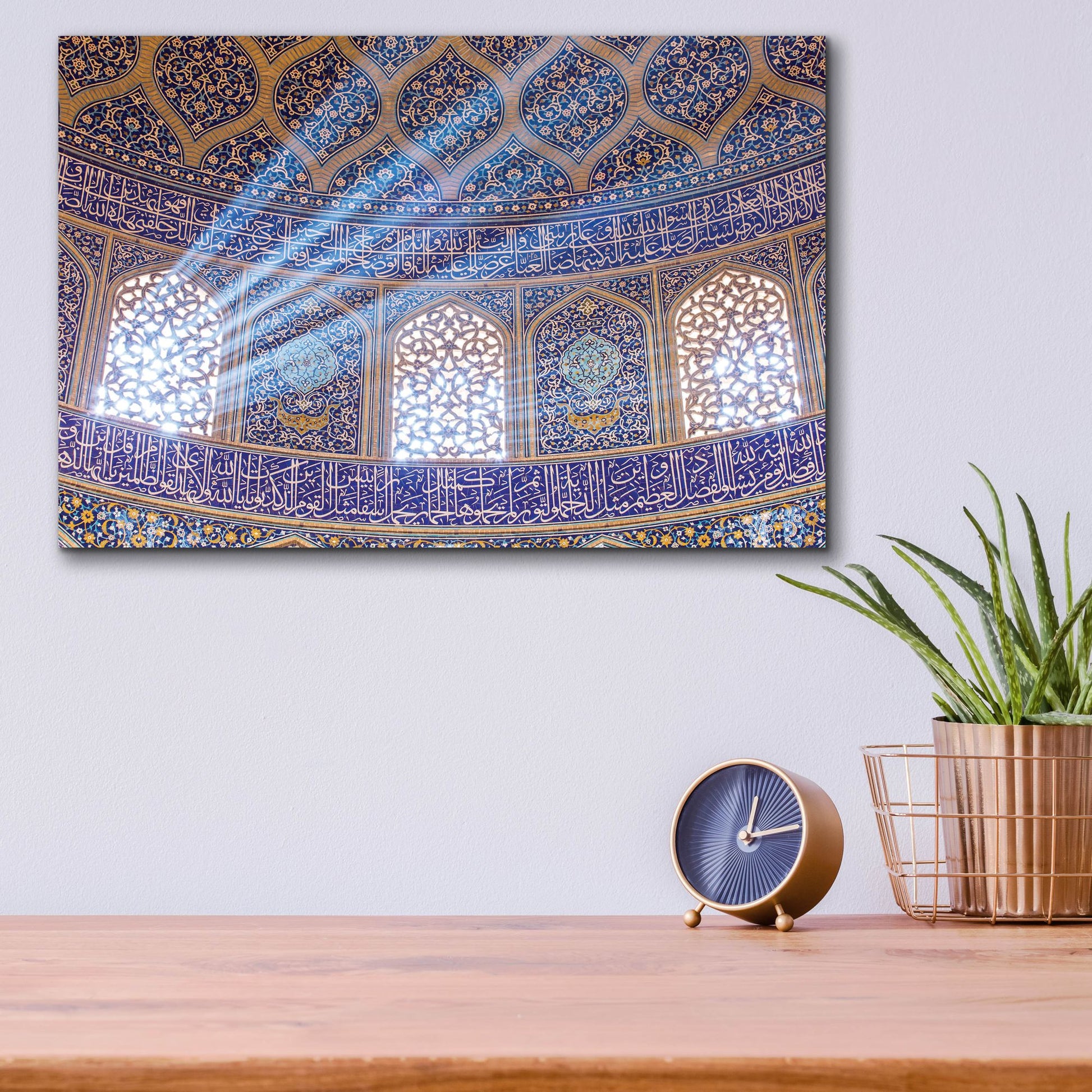 Epic Art 'Sheikh Lotfollah Mosque at Isfahan Iran' by Epic Portfolio, Acrylic Glass Wall Art,16x12