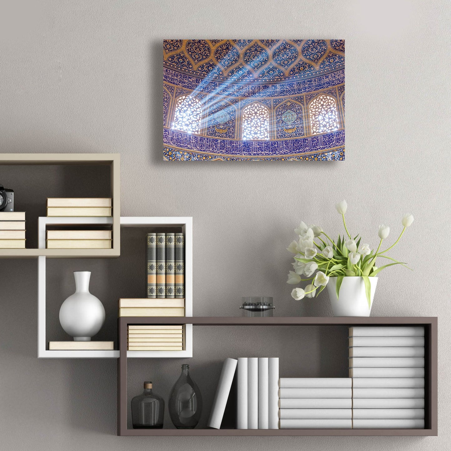 Epic Art 'Sheikh Lotfollah Mosque at Isfahan Iran' by Epic Portfolio, Acrylic Glass Wall Art,24x16