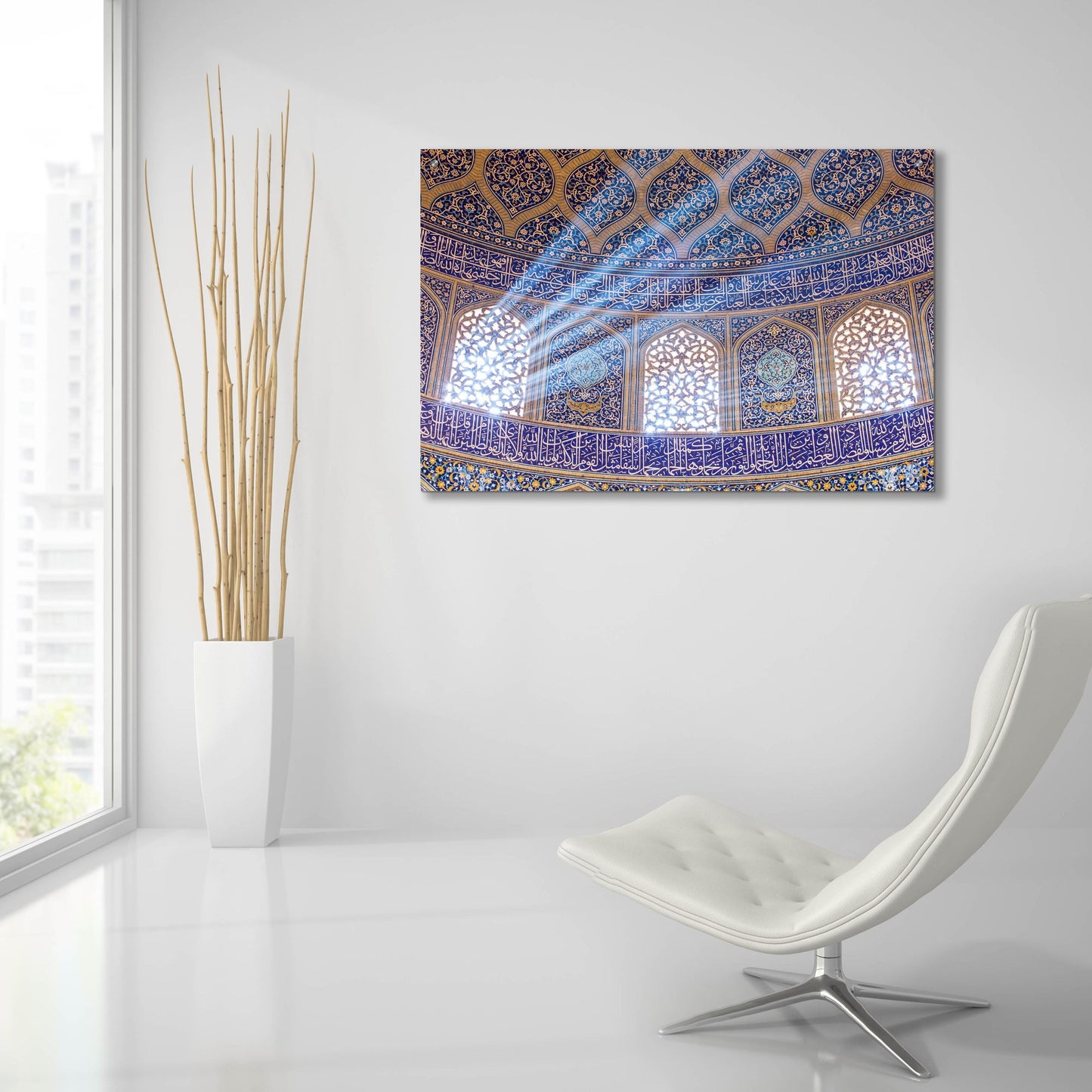 Epic Art 'Sheikh Lotfollah Mosque at Isfahan Iran' by Epic Portfolio, Acrylic Glass Wall Art,36x24