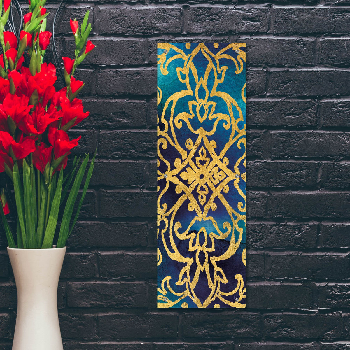 Epic Art 'Little Jewels VII' by Jess Aiken, Acrylic Glass Wall Art,12x36