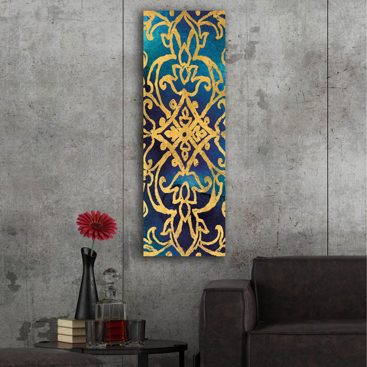 Epic Art 'Little Jewels VII' by Jess Aiken, Acrylic Glass Wall Art,16x48