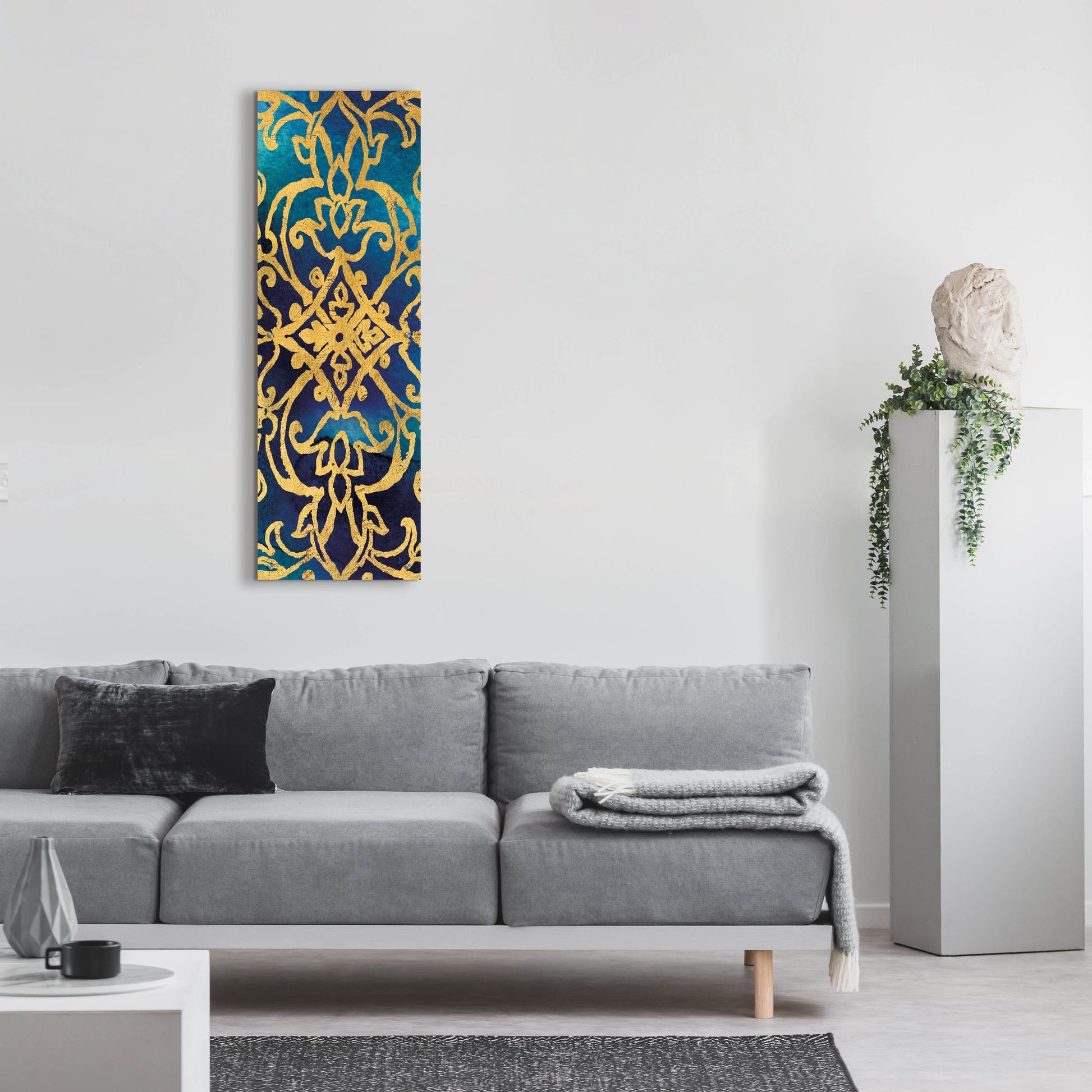 Epic Art 'Little Jewels VII' by Jess Aiken, Acrylic Glass Wall Art,16x48