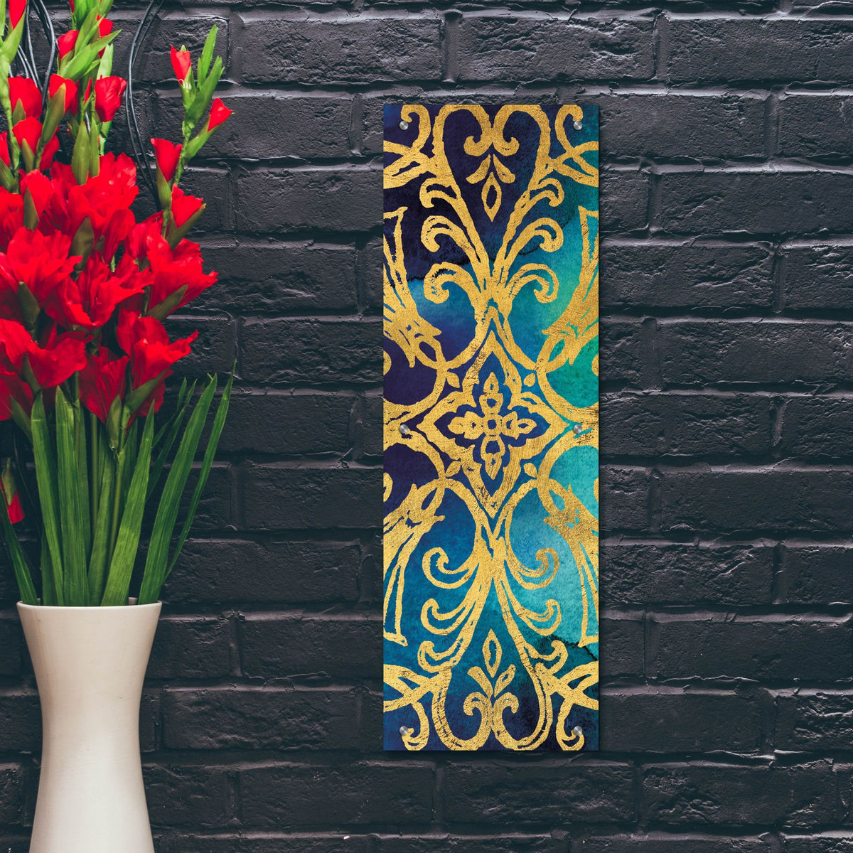 Epic Art 'Little Jewels VIII' by Jess Aiken, Acrylic Glass Wall Art,12x36