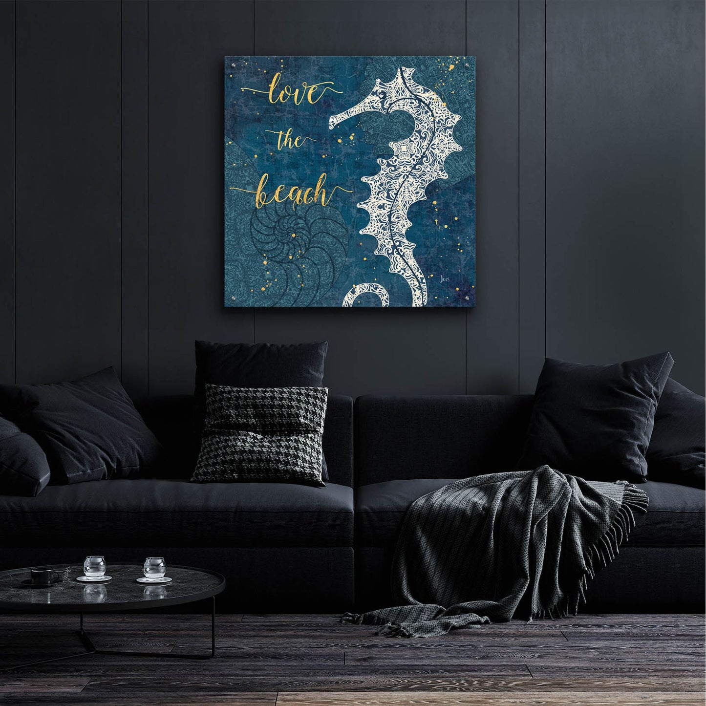 Epic Art 'Coastal Lace VII' by Jess Aiken, Acrylic Glass Wall Art,36x36