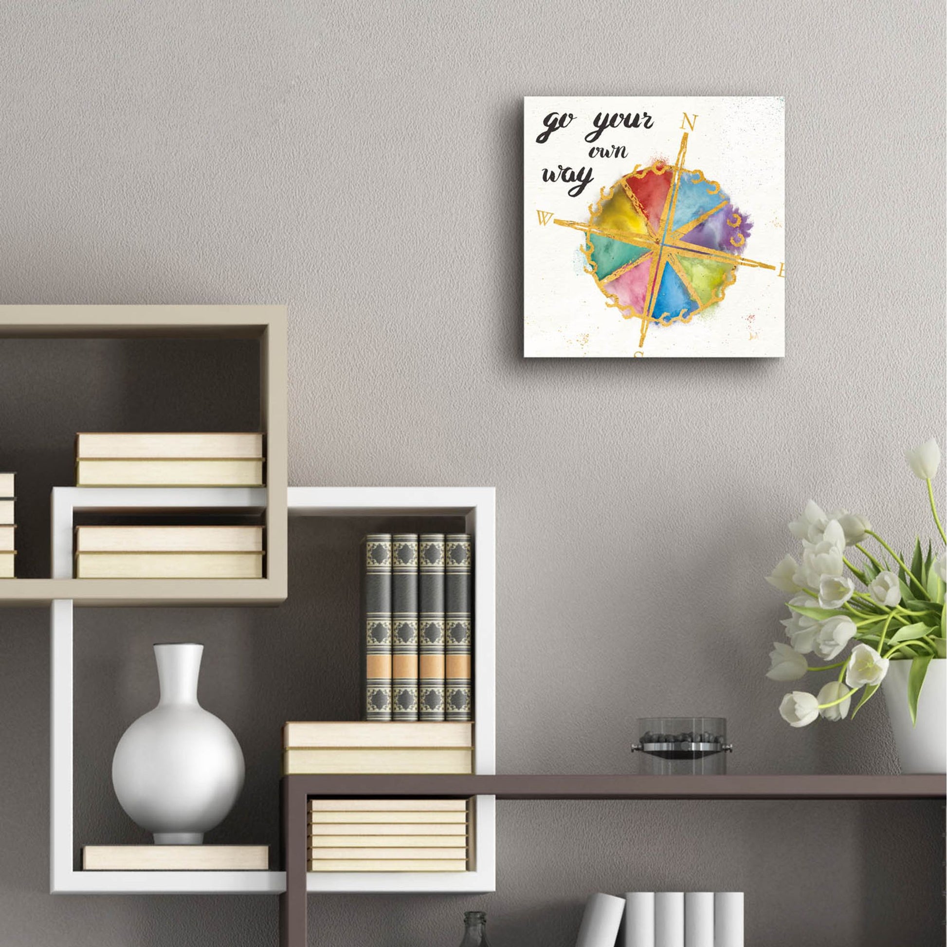 Epic Art 'Colorful World II' by Jess Aiken, Acrylic Glass Wall Art,12x12