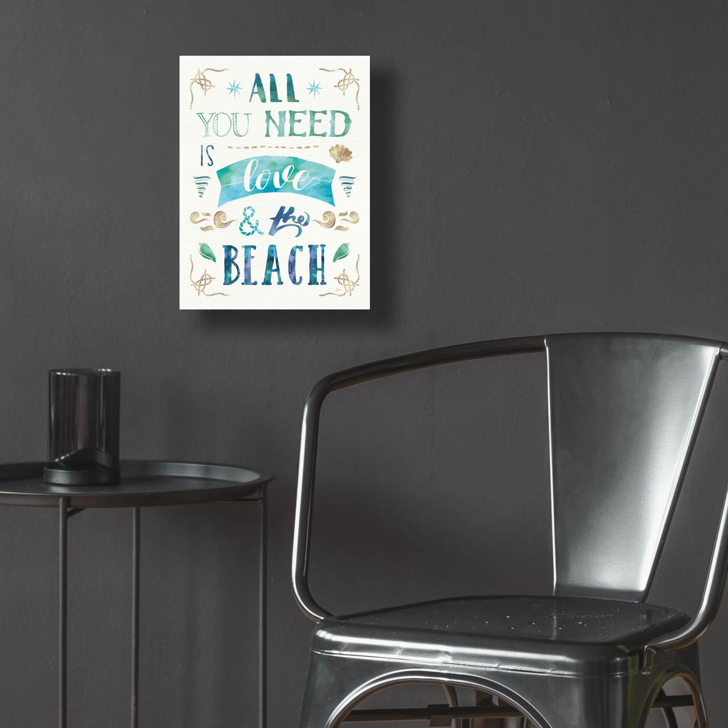 Epic Art 'Love and the Beach I' by Jess Aiken, Acrylic Glass Wall Art,12x16