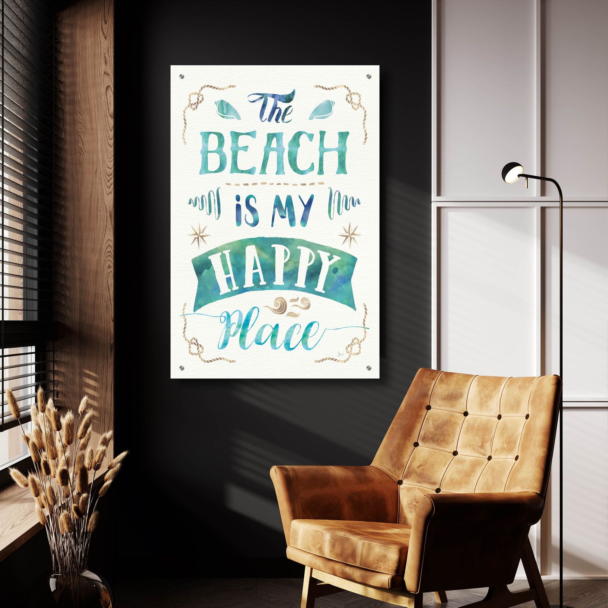 Epic Art 'Love and the Beach II' by Jess Aiken, Acrylic Glass Wall Art,24x36